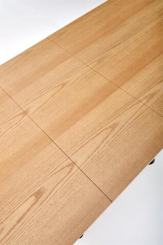 Стол обеденный HALMAR DERRICK дуб натуральный/черный 160-200/90