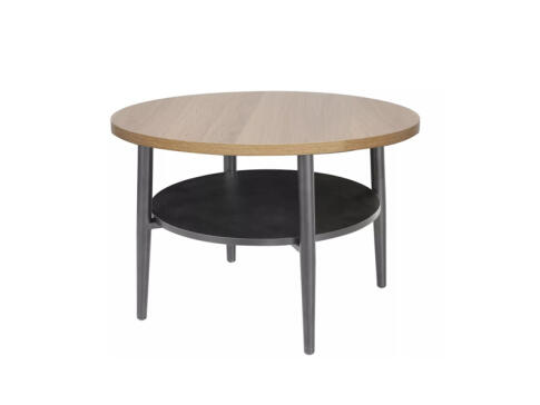 Стол журнальный SIGNAL ELLA B дуб/черный 60/45