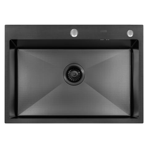 Мойка ARFEKA ECO AR 700*500 BLACK PVD NANO DECOR MILLET GRAINS