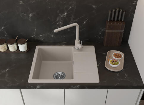 Кухонная мойка GRANFEST URBAN UR-258L песочный