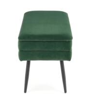 Скамья HALMAR VELVA темно-зеленый/черный