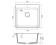Кухонная мойка GRANFEST URBAN UR-351 черный