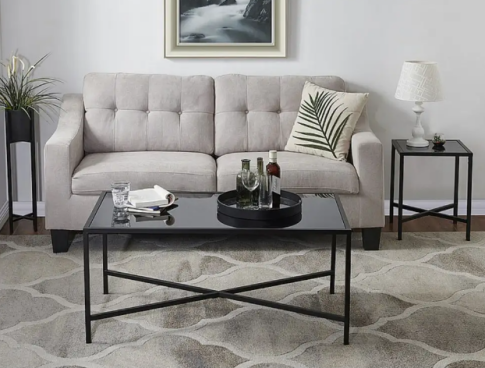 Стол журнальный SIGNAL OSAKA C черный/черный, 80/80/50