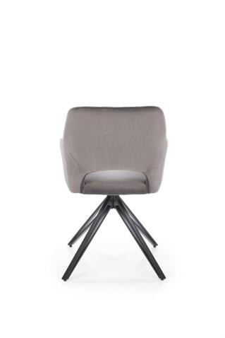 Стул HALMAR K535 серый/черный, поворотный