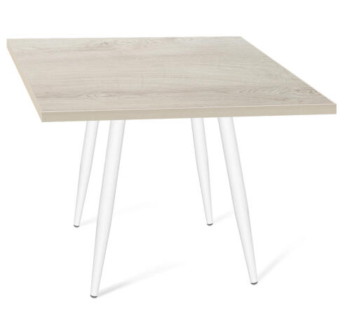 Стол Sheffilton SHT-TU104/80/80 ЛДСП белый муар/дуб беленый