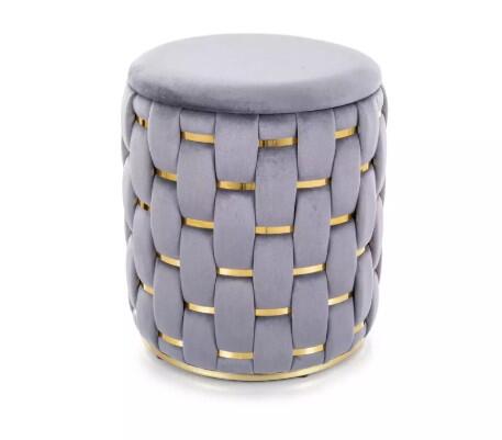 Пуф SIGNAL TIARA Velvet серый