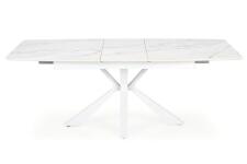 Стол обеденный HALMAR VIVALDI белый мрамор/белый 160-200/89