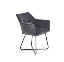 Стул HALMAR K377 темно-серый/черный