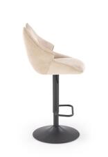 Стул барный HALMAR H122 бежевый/черный