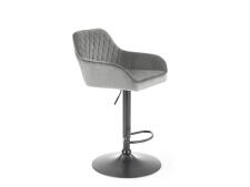 Стул барный HALMAR H103 серый/черный