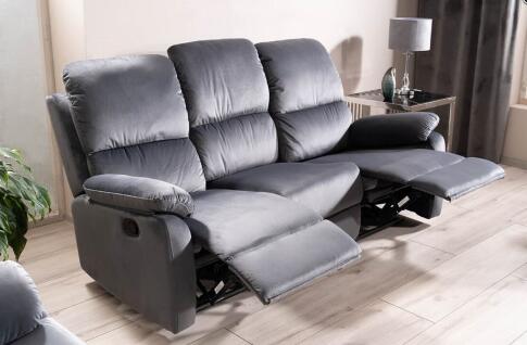 Диван SIGNAL SPENCER 3 Velvet Bluvel 14 раскладной, серый