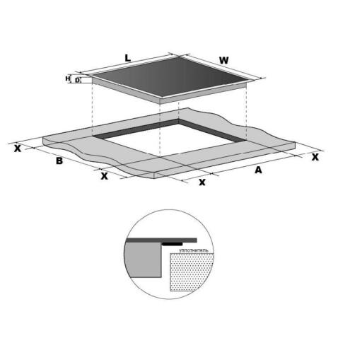 Поверхность электрическая WEISSGAUFF HV 640 BS