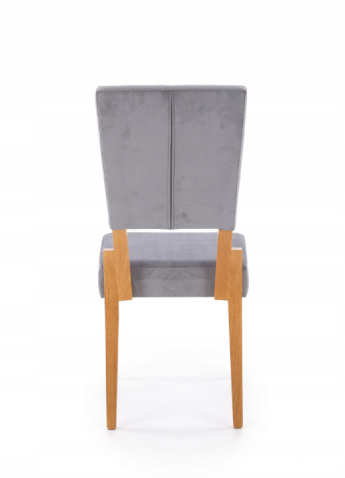 Стул HALMAR SORBUS серый/дуб медовый