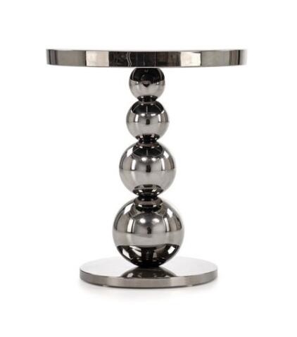 Стол журнальный HALMAR CARLA черный/серебряный