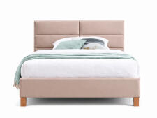 Кровать SIGNAL SIERRA Velvet Bluvel 28 бежевый/дуб, 120/200