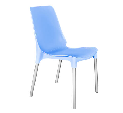 Стул Sheffilton SHT-S75 голубой/хром лак Стул Sheffilton SHT-S75 голубой/хром лак