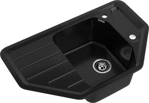 Кухонная мойка GRANFEST CORNER C-800E черный