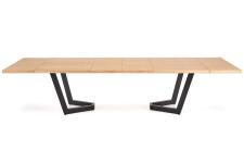 Стол обеденный HALMAR MASSIVE 2 дуб натуральный/черный 160-250/90