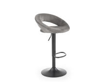 Стул барный HALMAR H102 серый/черный
