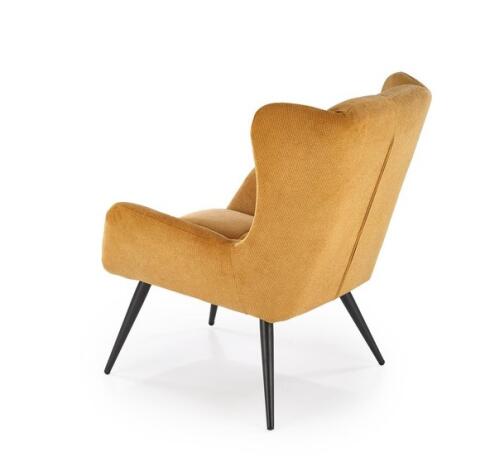 Кресло HALMAR BYRON горчичный/черный