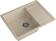 Кухонная мойка GRANFEST QUADRO Q-650L кашемир