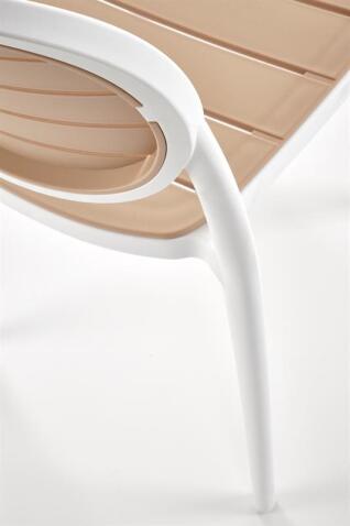 Стул HALMAR K529 белый/натуральный