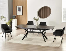 Стол обеденный SIGNAL IMPERIA черный/черный 180-240/90