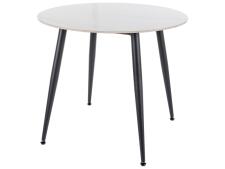 Стол обеденный SIGNAL RION белый лак/черный 90
