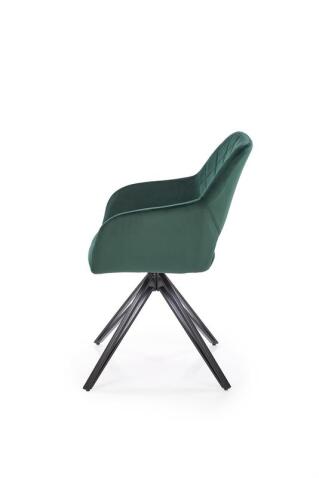 Стул HALMAR K535 зеленый/черный, поворотный
