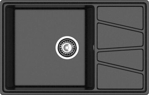 Кухонная мойка GRANFEST VERTEX V-780L черный