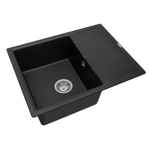 Мойка кухонная AQUASANITA Rock SQR 102 601 AW black metallic