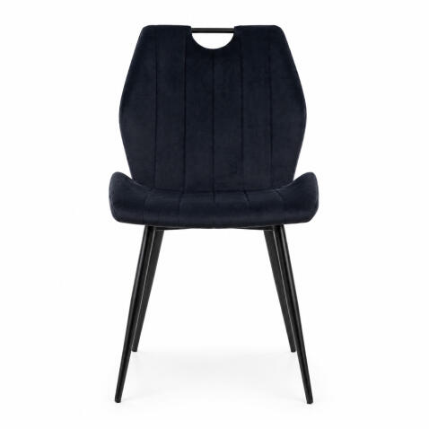 Стул SIGNAL ARCO Velvet Bluvel 19 черный/черный