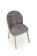 Стул HALMAR BASSO серый/дуб натуральный