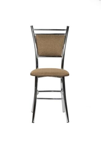 Стул ВВР Мажор коричневый/хром, рогожка