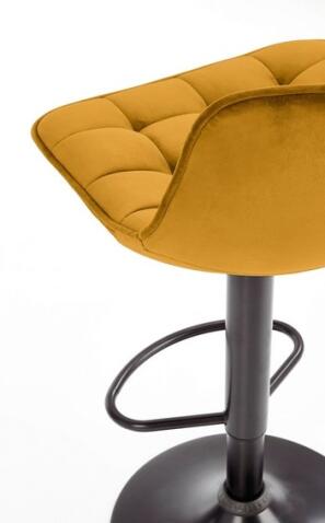 Стул барный HALMAR H95 горчичный/черный