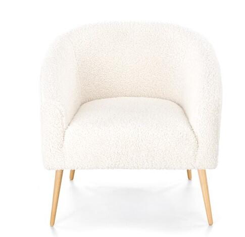 Кресло HALMAR GRIFON 2 кремовый/натуральный