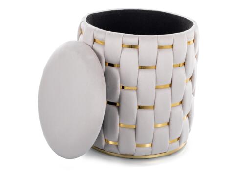 Пуф SIGNAL TIARA Velvet светло-бежевый