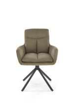 Стул HALMAR K536 оливковый/черный, поворотный