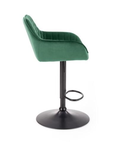 Стул барный HALMAR H103 темно-зеленый/черный