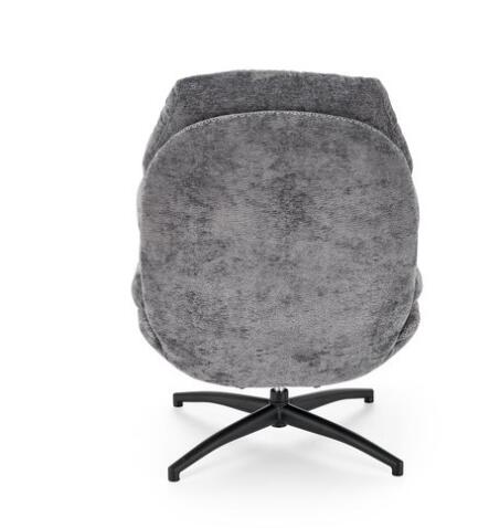 Кресло HALMAR DARIO серый/черный