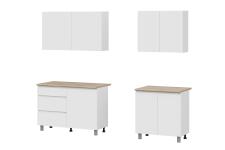 Кухонный гарнитур NN Мебель "Денвер" (2,0м) Серия 2 SAFE Белый/Дуб Сонома