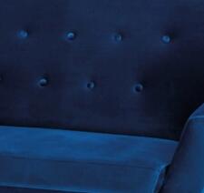 Диван SIGNAL NORDIC 3 Velvet Bluvel 86 темно-синий/бук