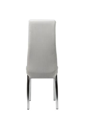 Стул ВВР Арни серый, велюр