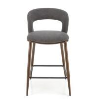 Стул барный HALMAR H114 серый/ореховый