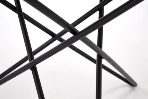 Стол журнальный HALMAR LEILA 2 белый мрамор/черный