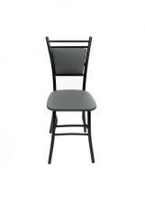 Стул ВВР Мажор серый/черный, экокожа