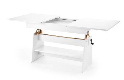 Стол-трансформер HALMAR ERIKA белый 120-160/70
