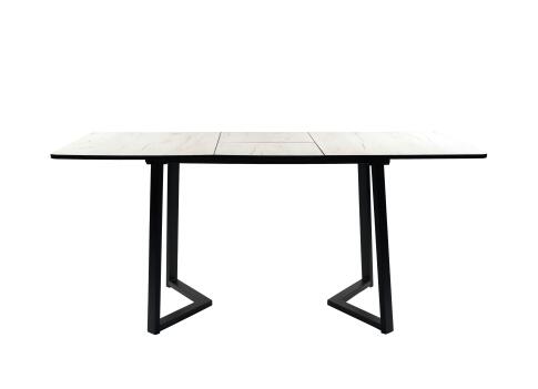 Стол ВВР Миллер дуб крафт белый/черный №5, ЛДСП 120-160/80