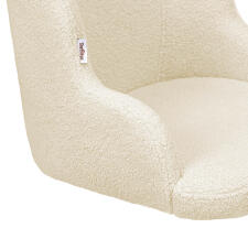 Стул полубарный Sheffilton SHT-ST39/S148-1 бежевый/черный муар