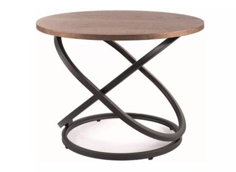 Стол журнальный SIGNAL EOS D орех/черный